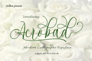 Acrobad: A Script Handwritten Font for Creative Product Design