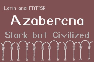 Azabercna: A Font for Bold Digital Storytelling