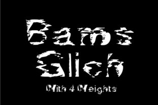 Bams Glitch for Creative Branding and Design