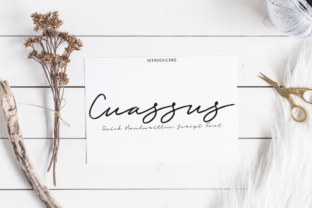 Cuassus: A Script Font for Personalized Editorial Design