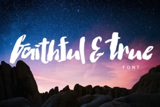 Faithful True: A Script Handwritten Font for Editorial Design and Branding