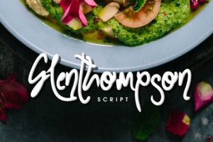Glenthompson: A Script Handwritten Font for Editorial Design and Branding
