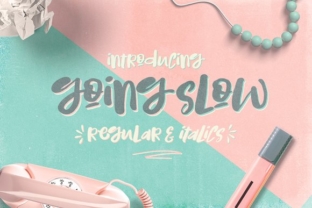 Going Slow: A Script Handwritten Font for Creative Crafters
