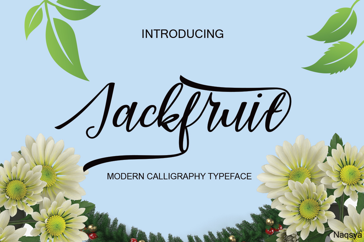 Jackfuit: A Script Handwritten Font for Creative Product Design
