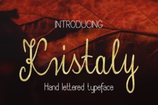 Kristaly: A Script Handwritten Font for Creative Crafters and Product Designers
