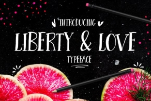 Liberty Love: A Script Handwritten Font for Editorial Elegance