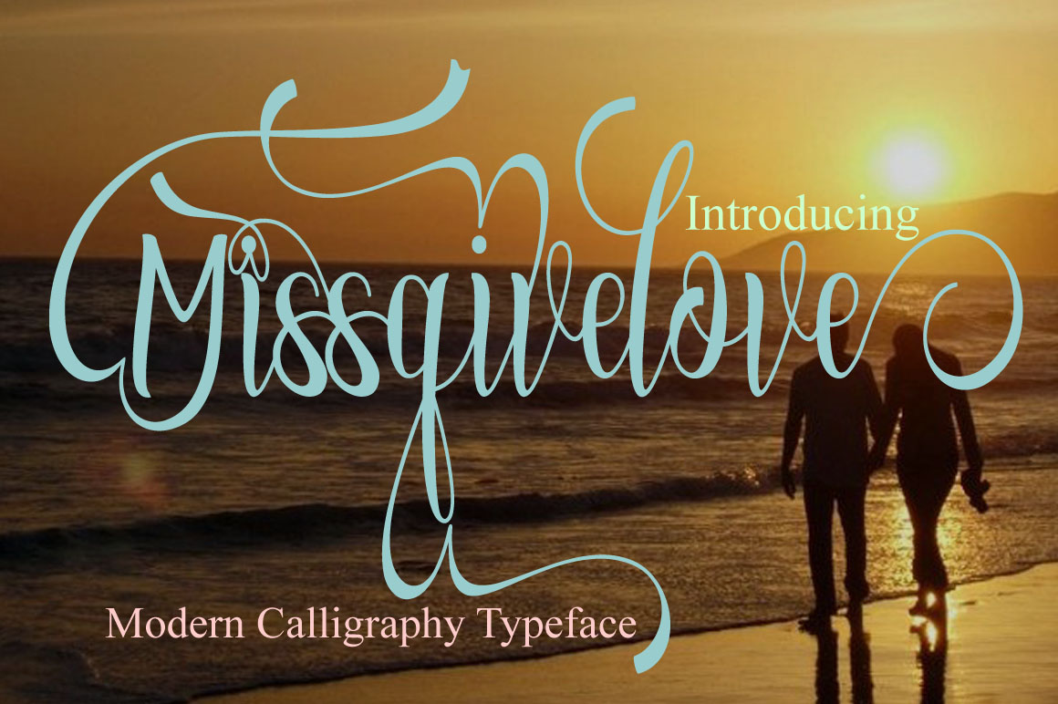 Missgivelove: A Modern Handwritten Font for Web Designers