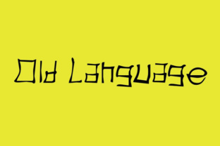 Old Language: A Script Handwritten Font for Creative Crafters