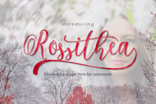 Rositha: A Script Handwritten Font for Creative Product Design