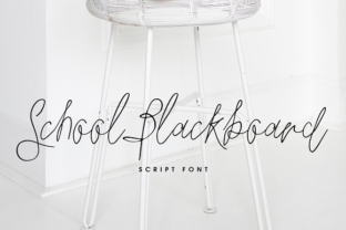 School Blackboard: A Script Font for Editorial Elegance