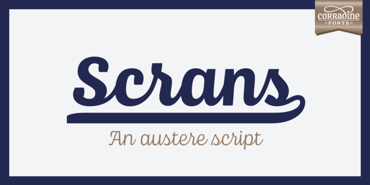 Scrans Family: A Script Font for Creative Editorial Design
