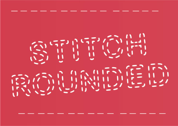 Stitch Rounded: A Decorative Font for Dynamic Branding and Digital Creativity