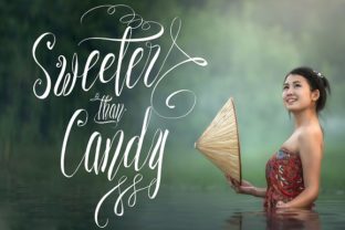 Sweeter Than Candy Font for Handmade Creators and Product Designers