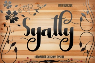 Syatty: A Script Handwritten Font for Creative Branding
