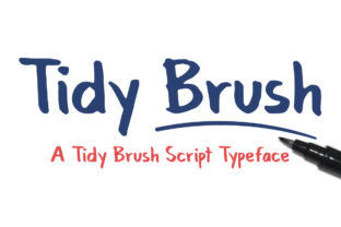 Tidy Brush: A Script Font That Brings Handwritten Charm to Every Design