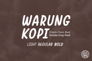 Warung Kopi: A Font That Elevates Your Brand’s Personality