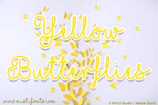 Yellow Butterflies: A Font That Elevates Your Brand’s Visual Identity